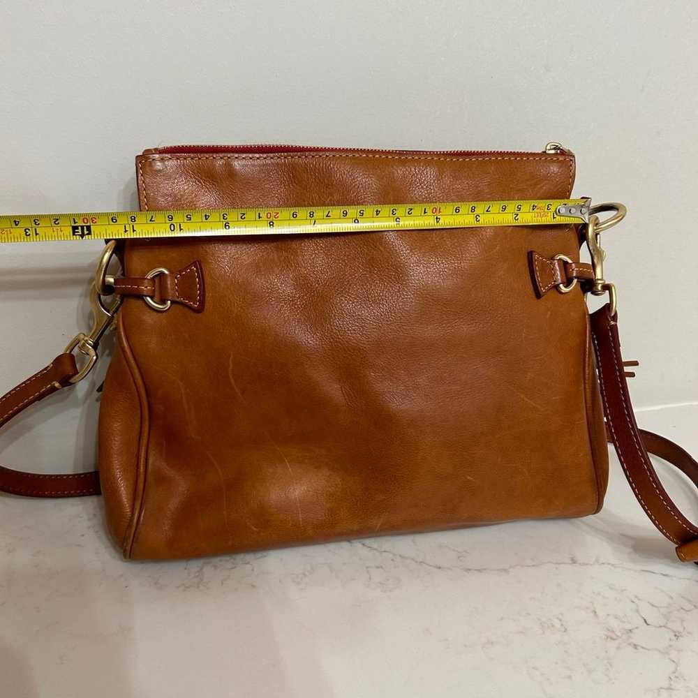 Large Brown Leather Dooney and Bourke purse - image 6