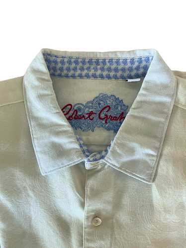 Robert Graham White on white linen/cotton  men’s s