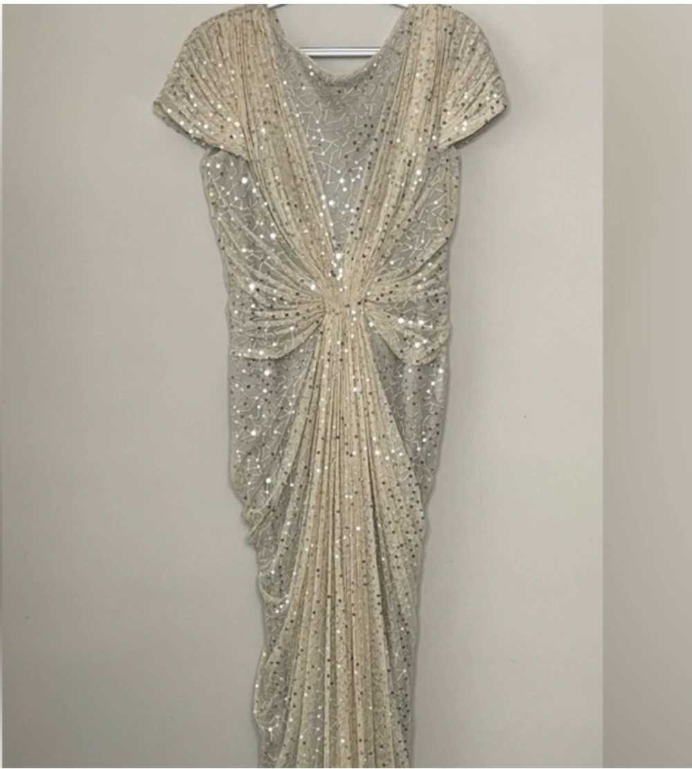 Tadashi Shoji Tadashi Shoji  Sequin Gown -Gathere… - image 2