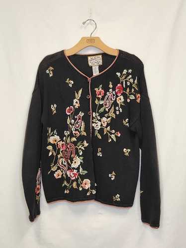 Heirloom Collections Vintage Embroidered Cardigan