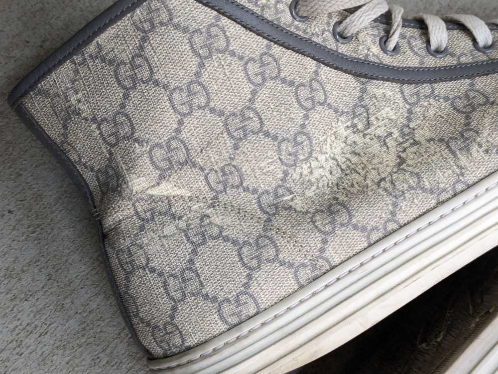 Gucci × Rare Gucci Monogram Sneakers 12.5 Canvas … - image 11