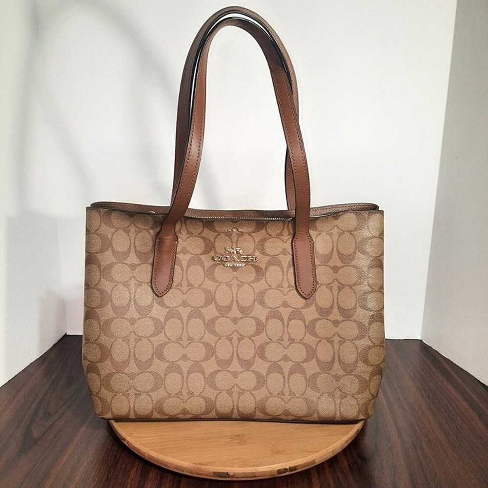 Coach Avenue Carryall Bag Signature Coated Canvas… - image 1