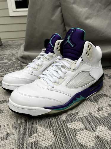 Jordan Brand × Nike Air Jordan 5 White Grape Sneak