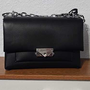 Michael Kors Carmen Medium Flap Shoulder Bag Black