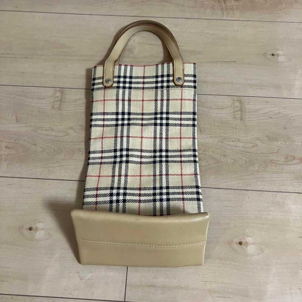 Burberry Checked Pattern Handbag - image 2