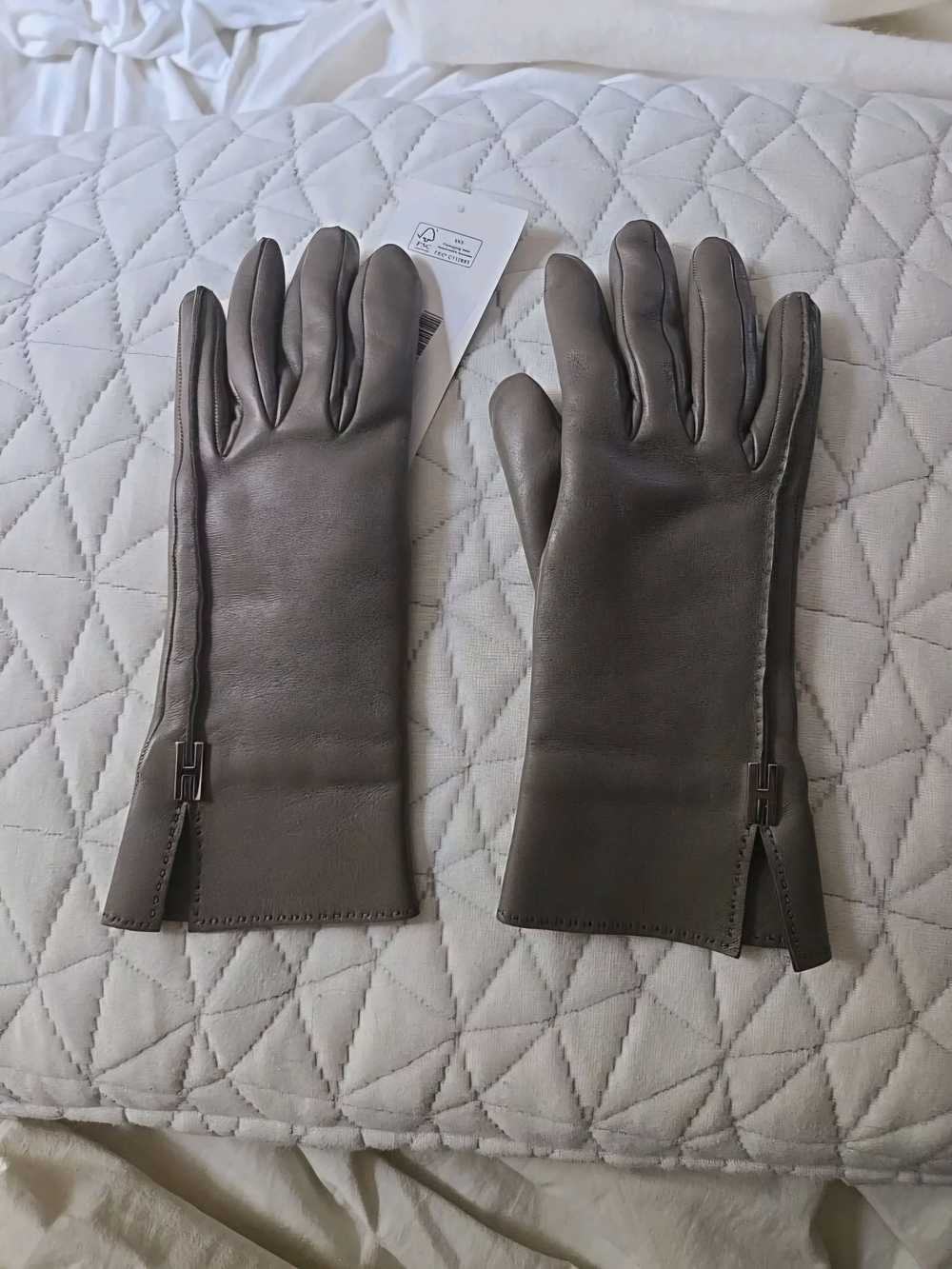 Hermes Hermés Lambskin Leather Gloves - image 1