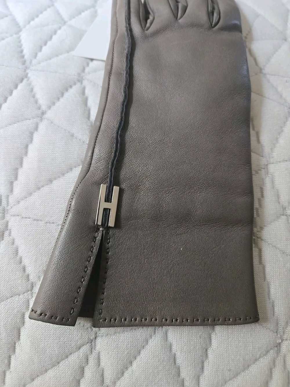 Hermes Hermés Lambskin Leather Gloves - image 2