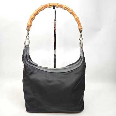 GUCCI One Shoulder Bag Bamboo Interlocking