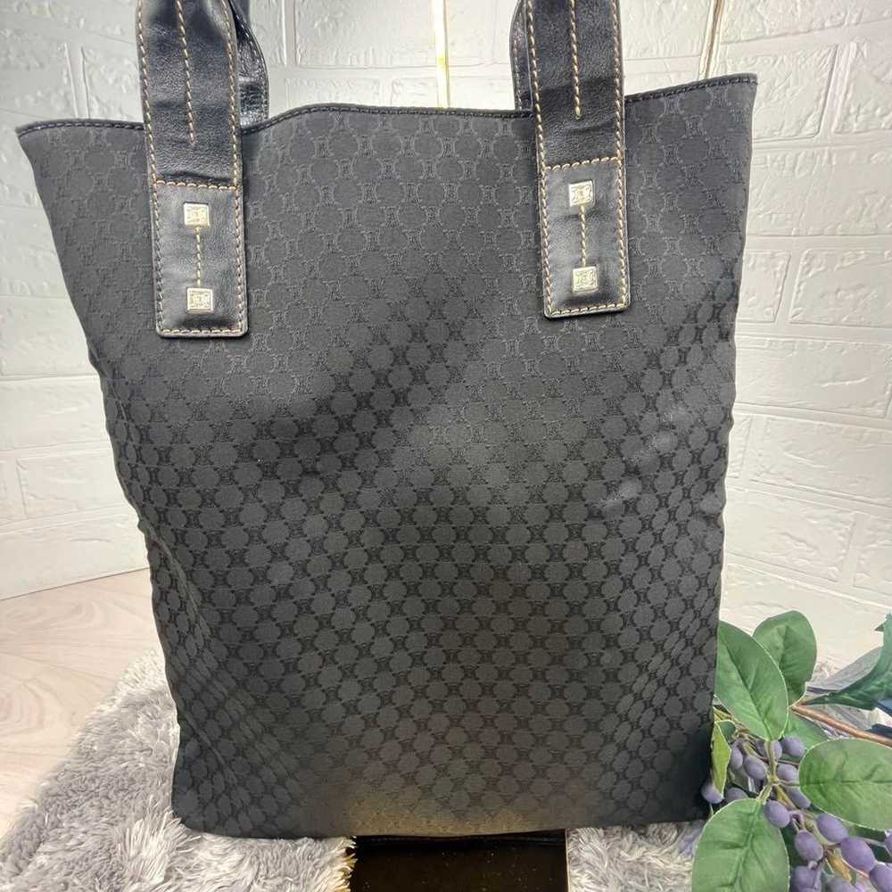 Excellent condition Celine tote bag Triomphe blac… - image 2