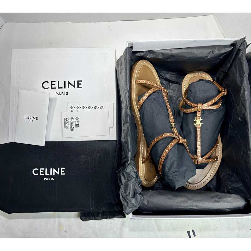 Celine Triomphe leather sandal - image 10