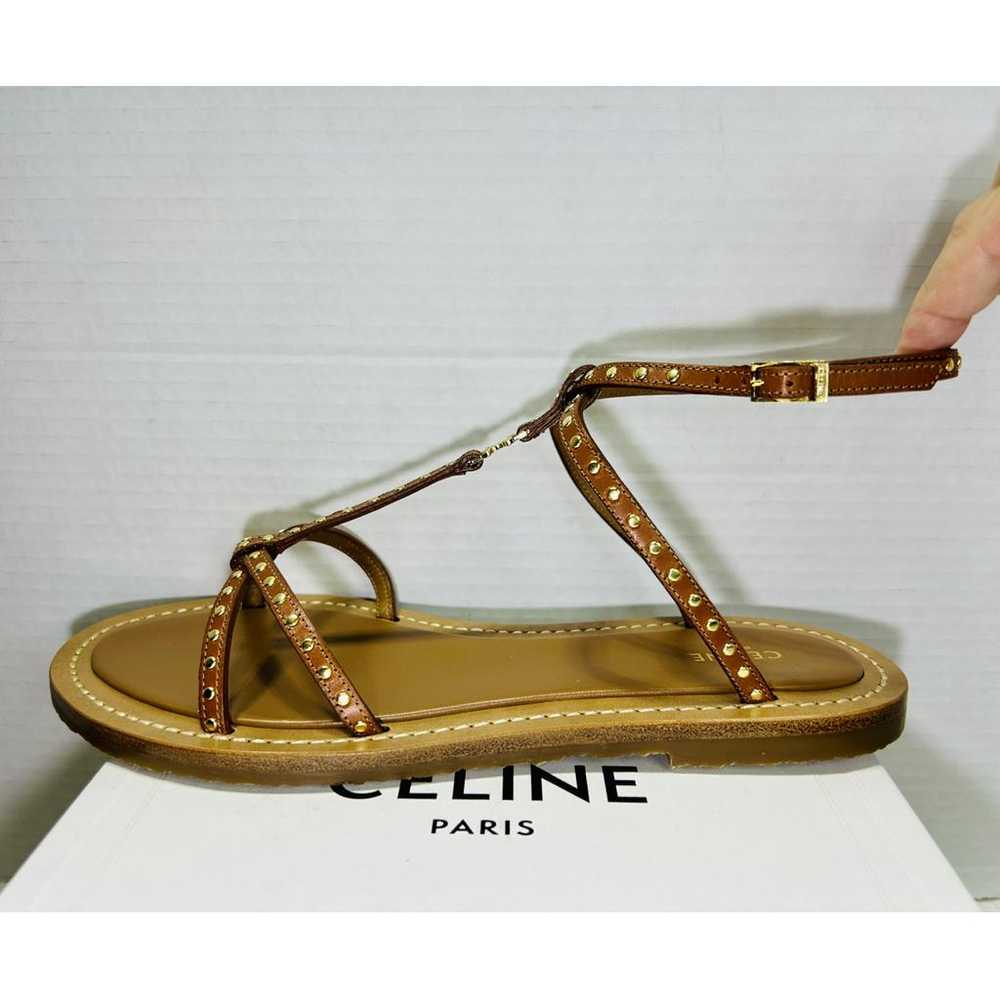 Celine Triomphe leather sandal - image 6