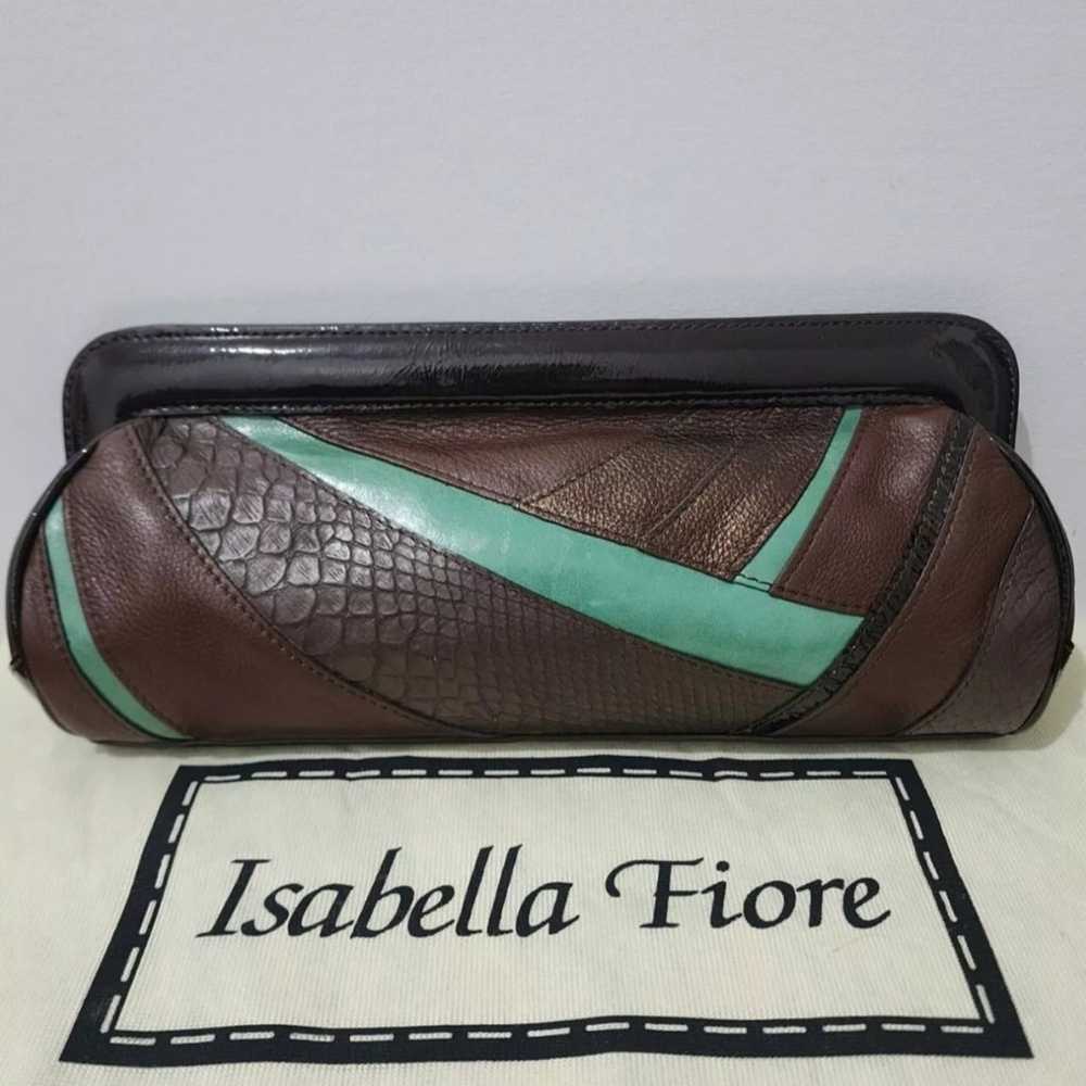 Isabella Fiore Sunrise Jeannie Brown Leather Hand… - image 1