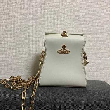 Vienna Westwood White Shoulder Bag Authentic - image 1