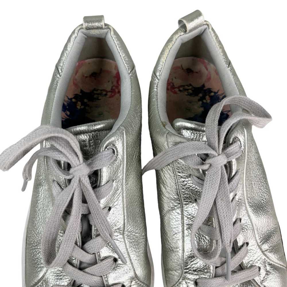 Ted Baker Ted Baker Silver Sneakers Roulym Metall… - image 5