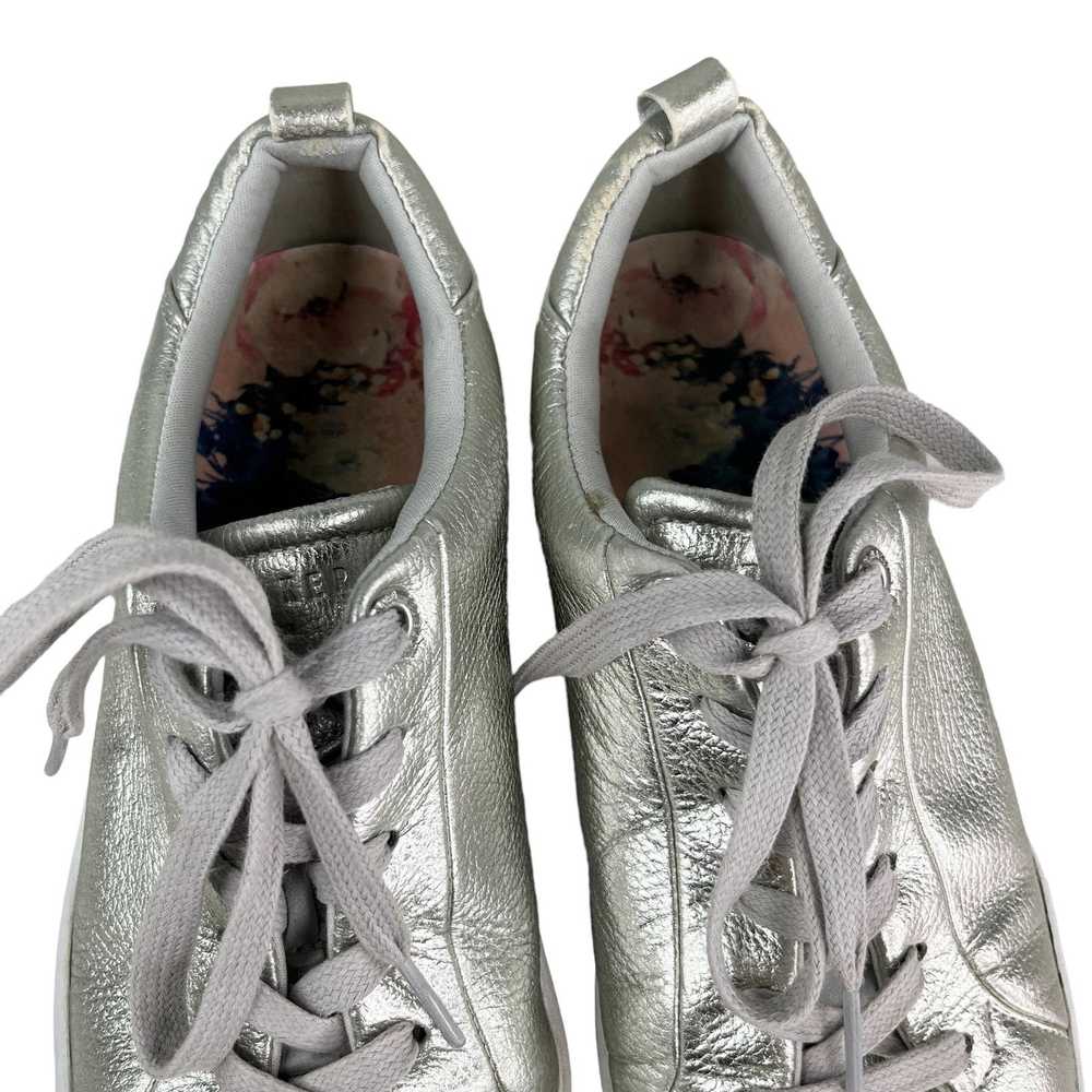 Ted Baker Ted Baker Silver Sneakers Roulym Metall… - image 6