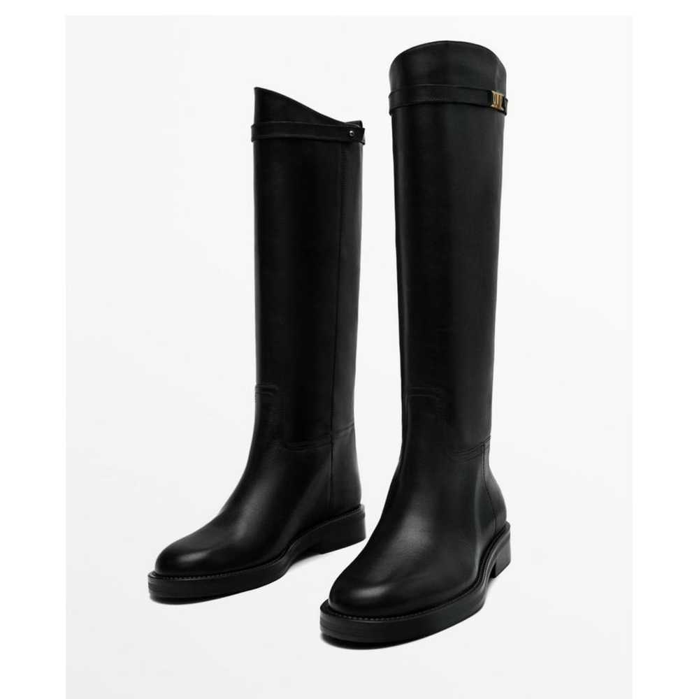 Massimo Dutti Leather riding boots - image 11