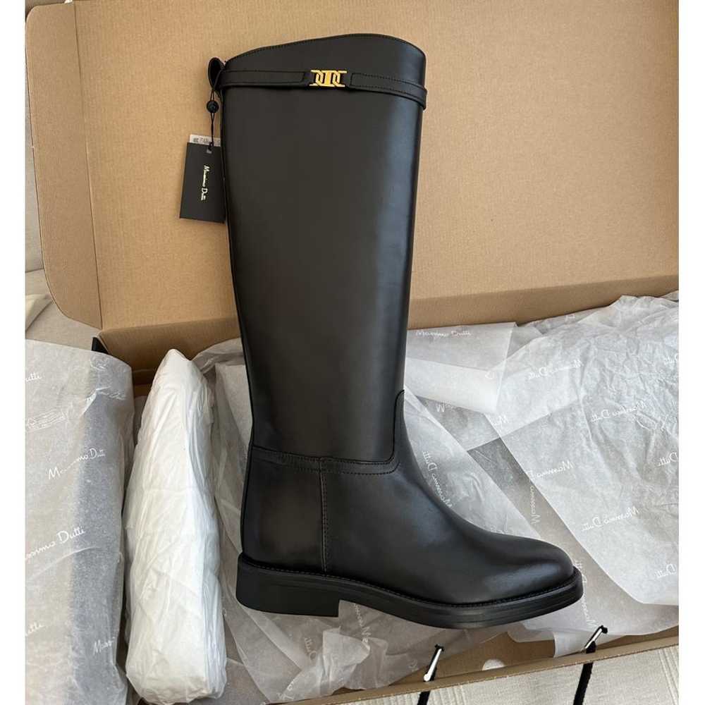 Massimo Dutti Leather riding boots - image 7