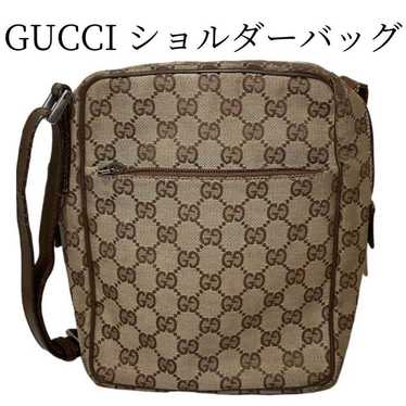 【GUCCI】 Gucci Shoulder Bag Crossbody GG Pattern Br