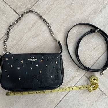 Coach Stardust Moon And Star Studs Pouch Bag With 