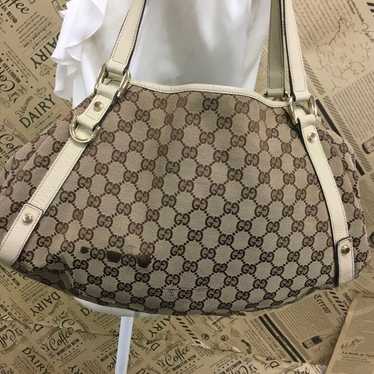 Gucci Tote Bag Abbey GG Canvas A4 Business FN134