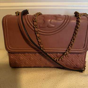 Tory Burch Leather Fleming Shoulder Bag