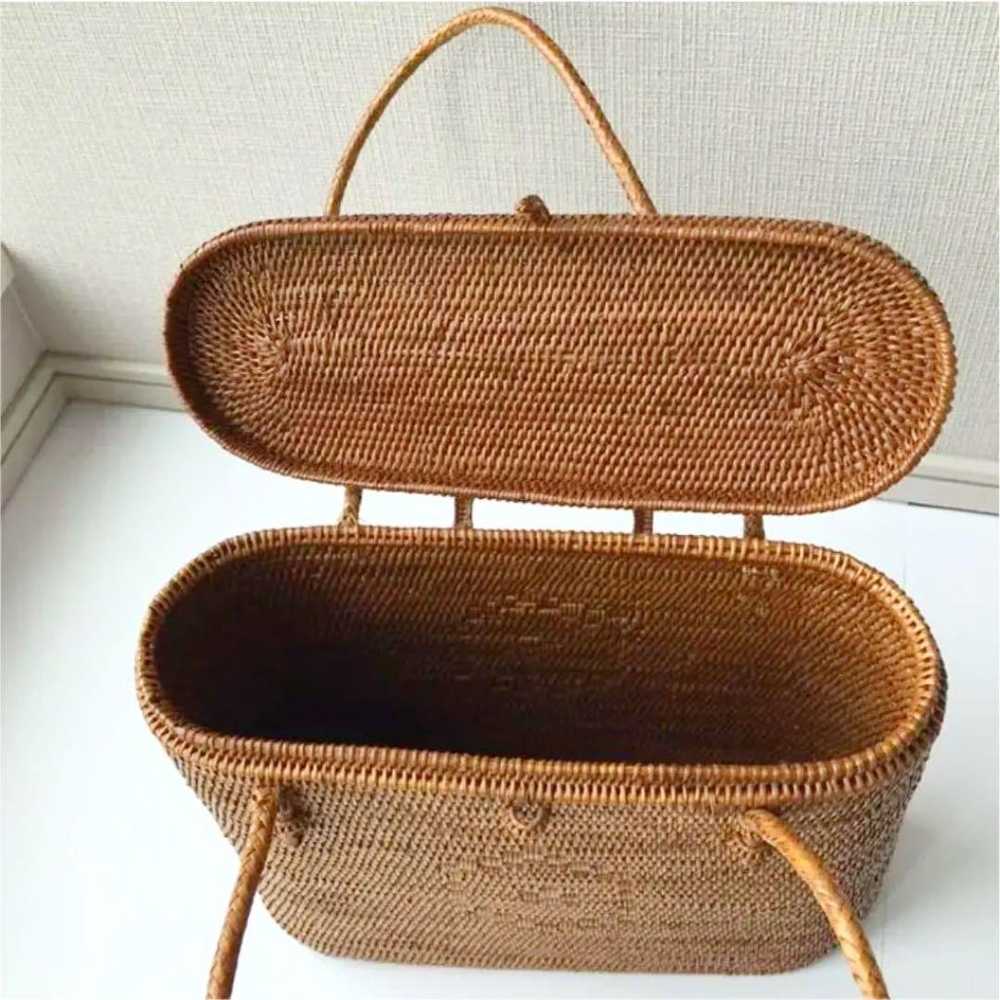 【Very Popular】Handwoven basket bag with lid made … - image 4