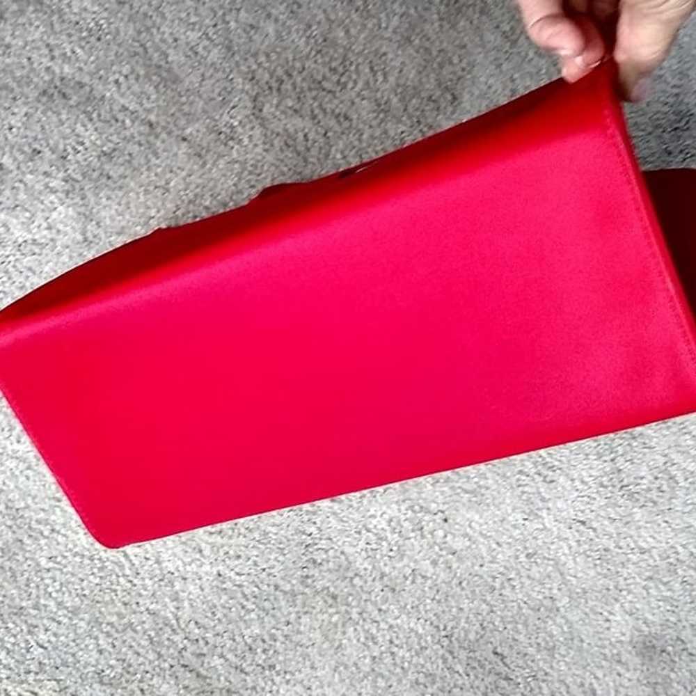 Kate Spade NY Vintage Red Satin Shoulder Satchel … - image 10