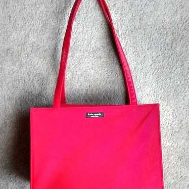 Kate Spade NY Vintage Red Satin Shoulder Satchel … - image 1