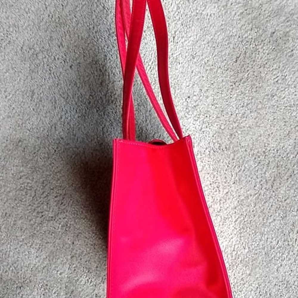 Kate Spade NY Vintage Red Satin Shoulder Satchel … - image 9