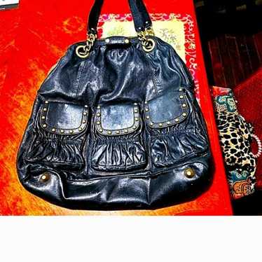 Vintage 100% real leather betsey johnson western … - image 1