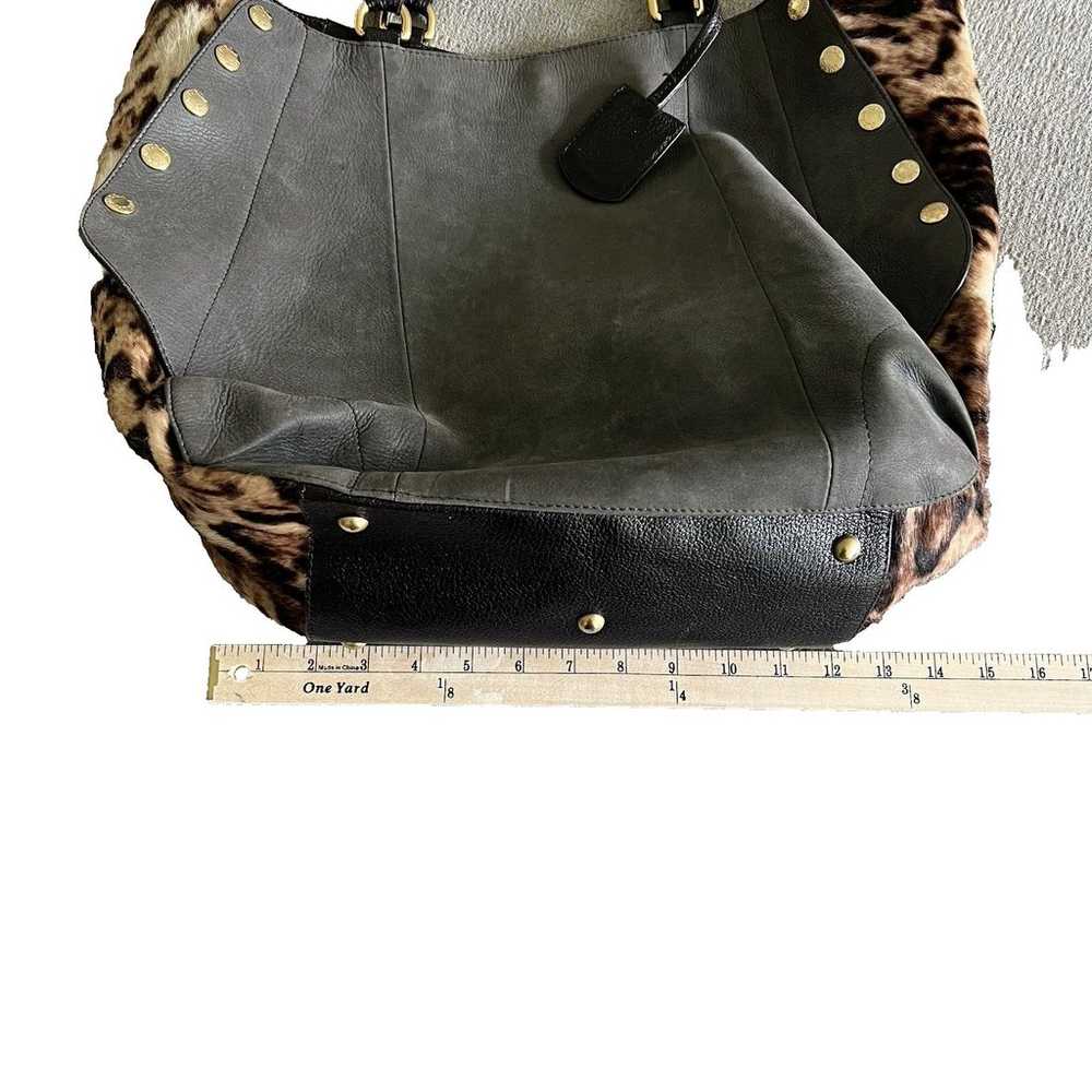 Furla Faux Leather Large Hobo Bag with Animal Pri… - image 7