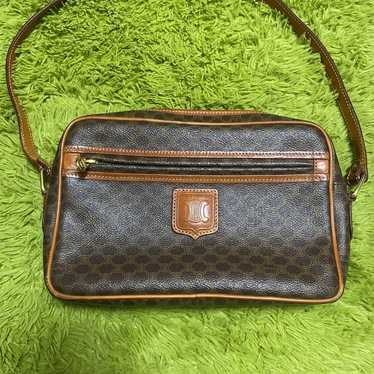 【Beautiful Condition】CELINE Macadam Shoulder Bag … - image 1