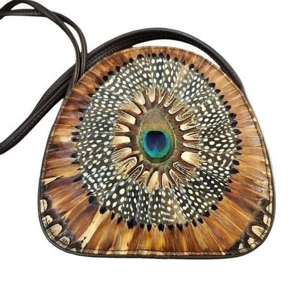 Vintage Comeco 1960's-1970's peacock shoulder bag - image 10