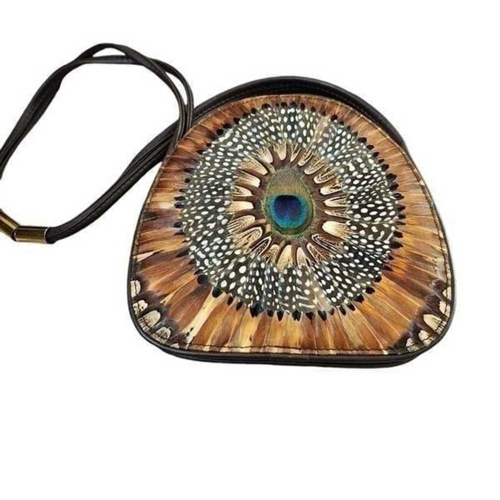 Vintage Comeco 1960's-1970's peacock shoulder bag - image 8