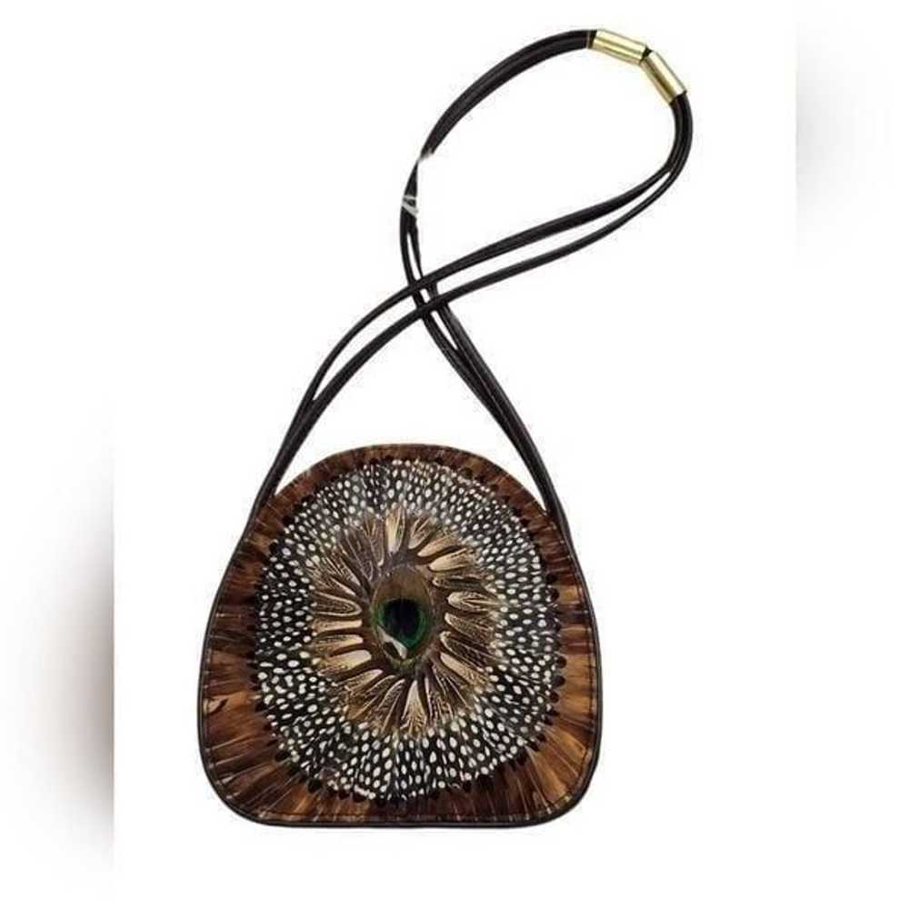 Vintage Comeco 1960's-1970's peacock shoulder bag - image 9