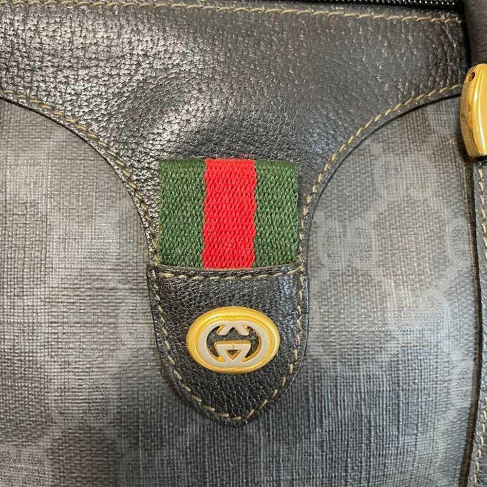 Gucci GG Pattern Mini Boston Bag Handbag Old Gucci - image 3