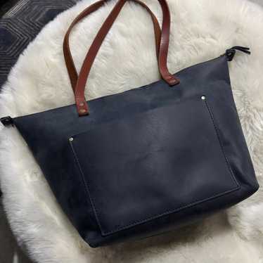 Portland Leather Goods tote bag deep water blue