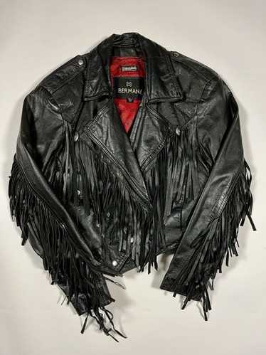 80s short leather jacket - Gem