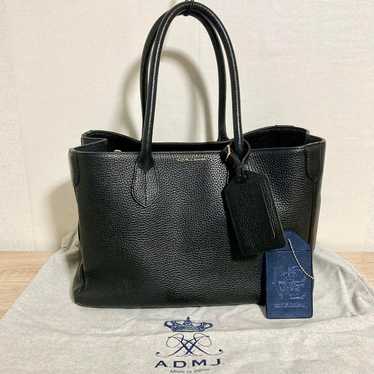 Popular ADMJ leather tote bag in black. - image 1