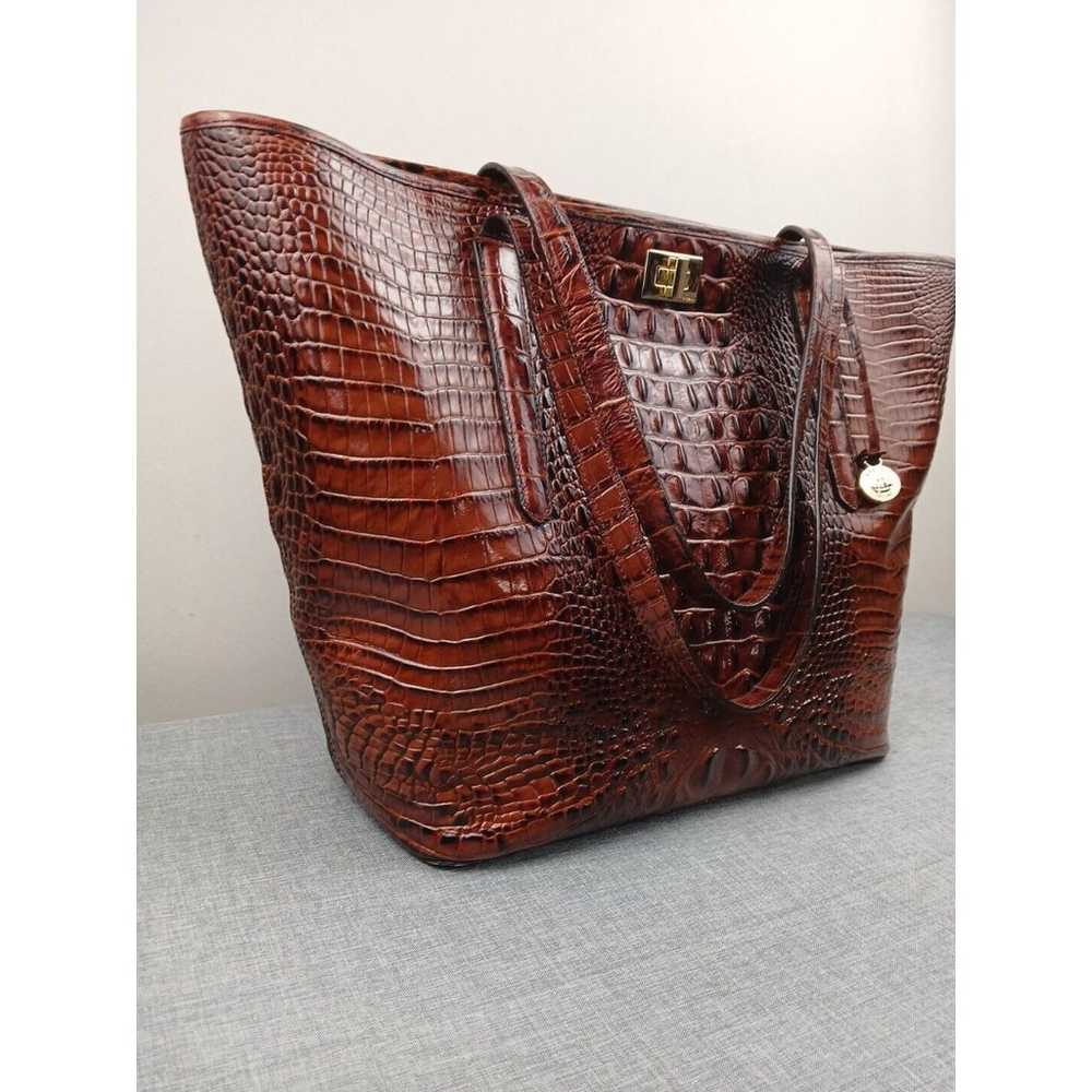 BRAHMIN Large Asher Tote Pecan Melbourne Shoulder… - image 5