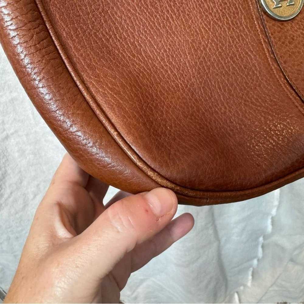 Vintage 70s Etienne Aigner Brown Leather Purse Sh… - image 5