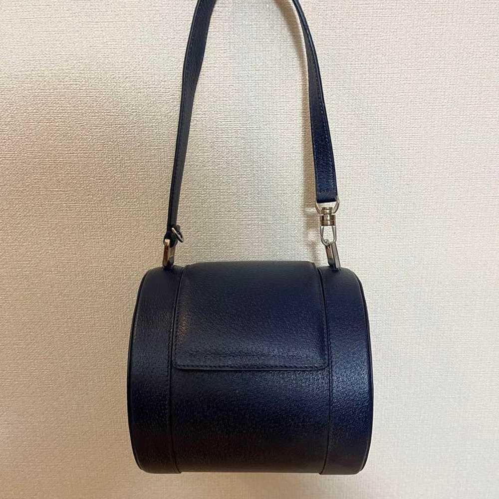 BVLGARI Navy Cylinder Handbag - image 1