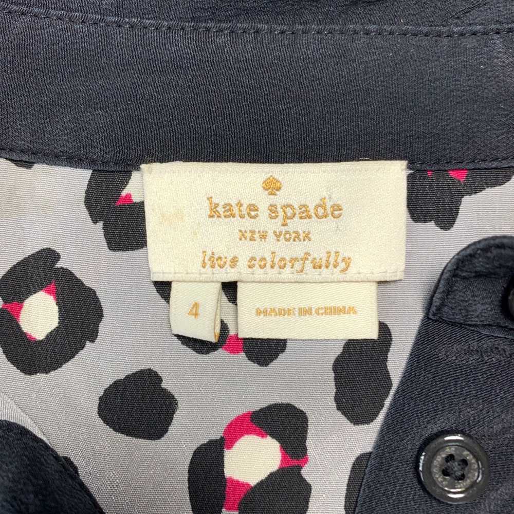 Vintage Kate Spade New York Gray Black Long Sleev… - image 3