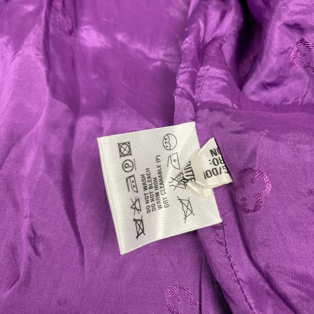 Escada Vintage Escada Wool Coat Jacket Purple Siz… - image 11