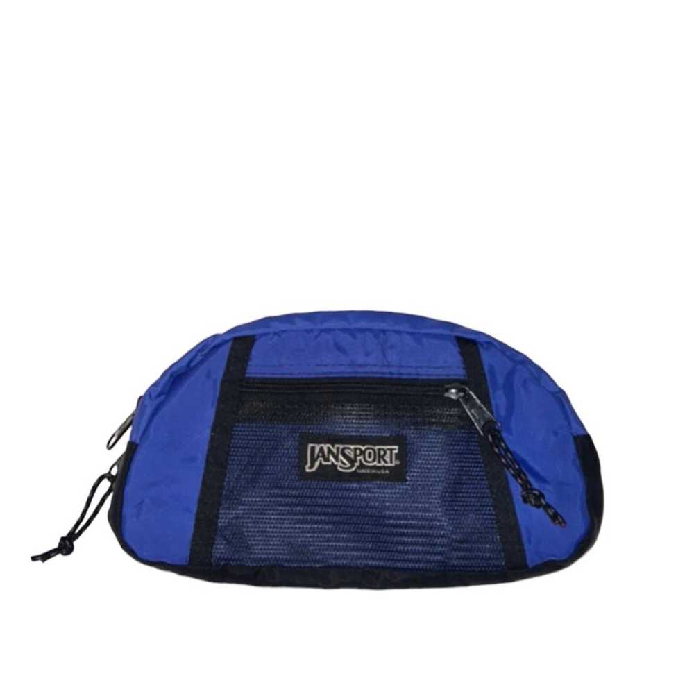 Jansport Unisex Blue & Black Vintage 1993 Nylon B… - image 1