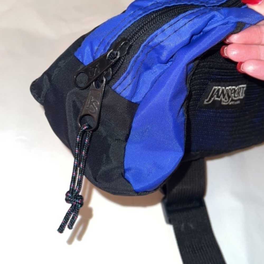 Jansport Unisex Blue & Black Vintage 1993 Nylon B… - image 2