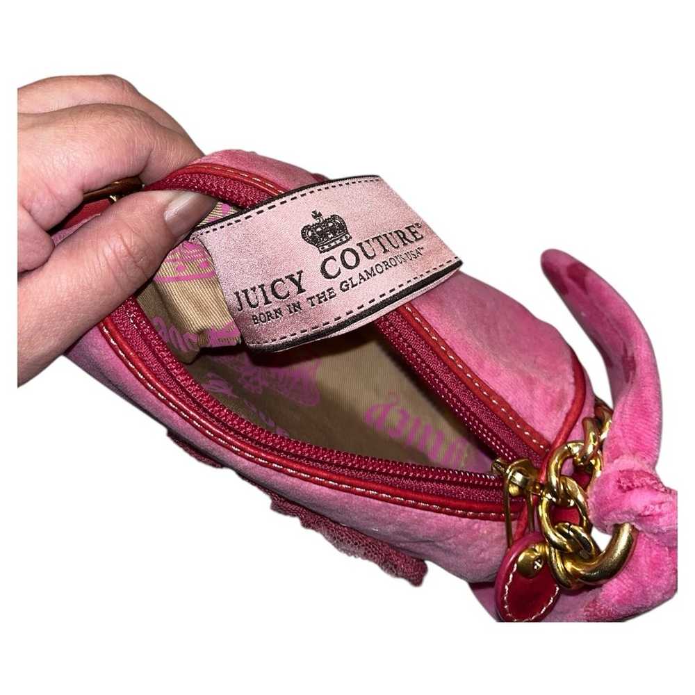 Vintage Juicy Couture Mini Barrel Bag Velour Hot … - image 7