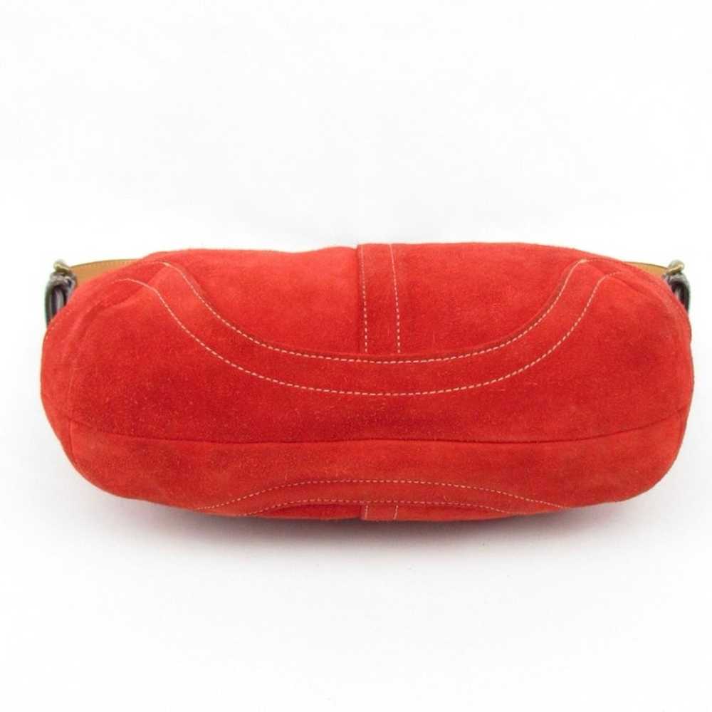 Authentic Coach Soho Y2K Red Suede Shoulder Bag - image 5