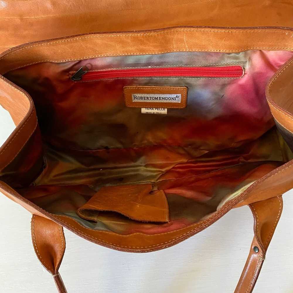 Vintage Vera Pelle Leather Shoulder Bag - image 7