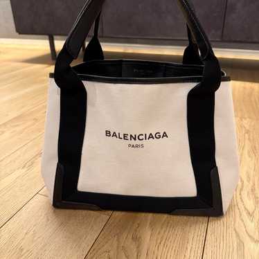 BALENCIAGA Handbag White/Black